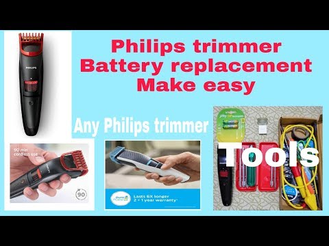 philips trimmer battery replacement