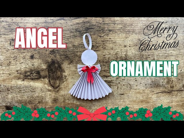 Folded Paper Angel Ornament Tutorial ⋆ A Rose Tinted World