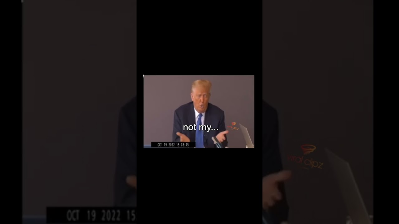 Trump responding to serious question 2023 