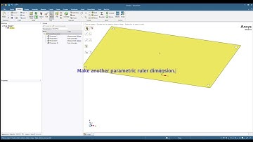 Parametrize 2d dimensions in Ansys SpaceClaim !!!