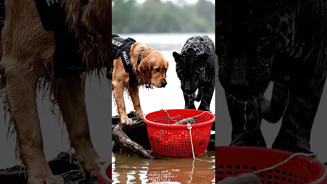 Heroic Police Dog Saves Baby from Burning House | Emotional Fire Rescue Animation in 8K