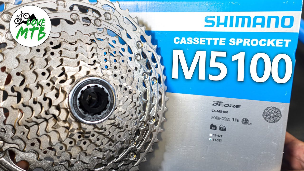 Silver SHIMANO Deore CS-M5100-11 Cassette 11-Speed 11-51t 