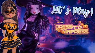 Playing The Dress To Impress Halloween Update Roblox Dress To Impress ...