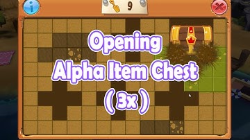 Opening 3x Alpha Item Chest (Nov 2022) | Gear Cube + Volcanic Fire Dragon + Dizzy Hearts | AJPW