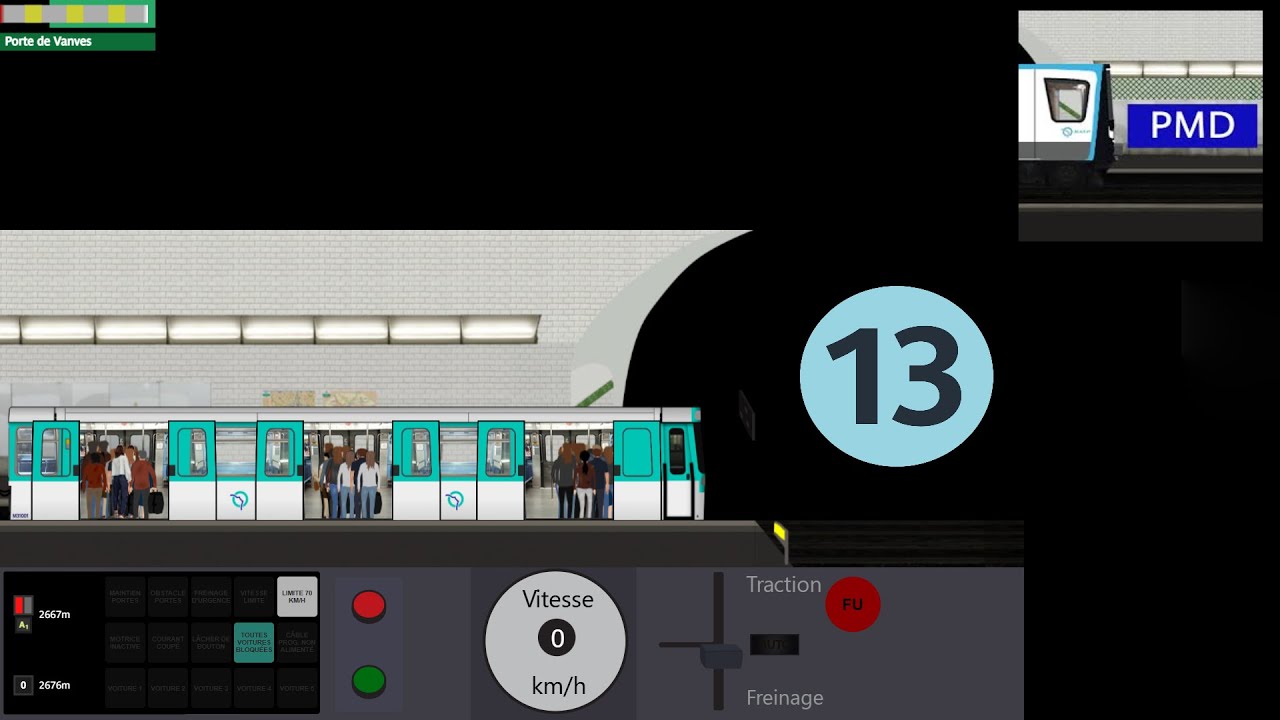 Paris Metro Driver (v4)/ Ligne 13/ MF77/ [ Non Commenté ]