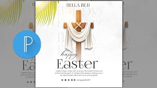 How to Design a Professional Easter Flyer on Mobile | PixelLab Tutorial 2026 #easter