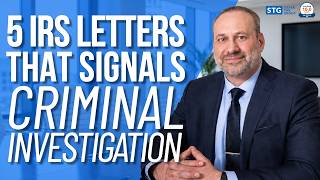 Got One of These IRS Letters You May Be Under Criminal Investigation