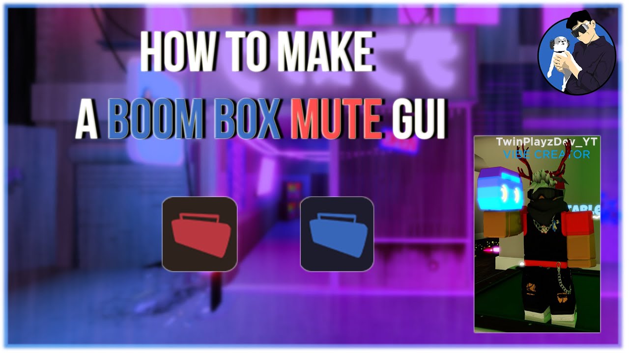 How To Make A Boombox Mute Gui In Roblox Studio 2021 Vibe Game Series Pt 10 Youtube - how to make a boombox in roblox