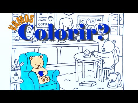 Colorindo Livro Bobbie Goods Rosa🐻☕Ursinhos saboreando chá e bolinhos quentinhos cheio de fofura🧁💙