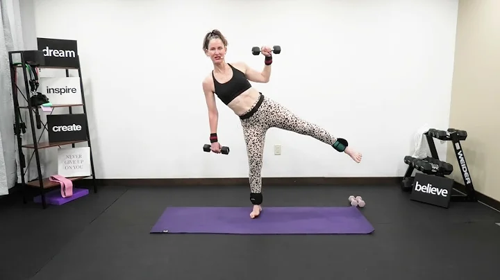 No SHOES Workout  Barefoot SCULPT Using Ankle  /Li...