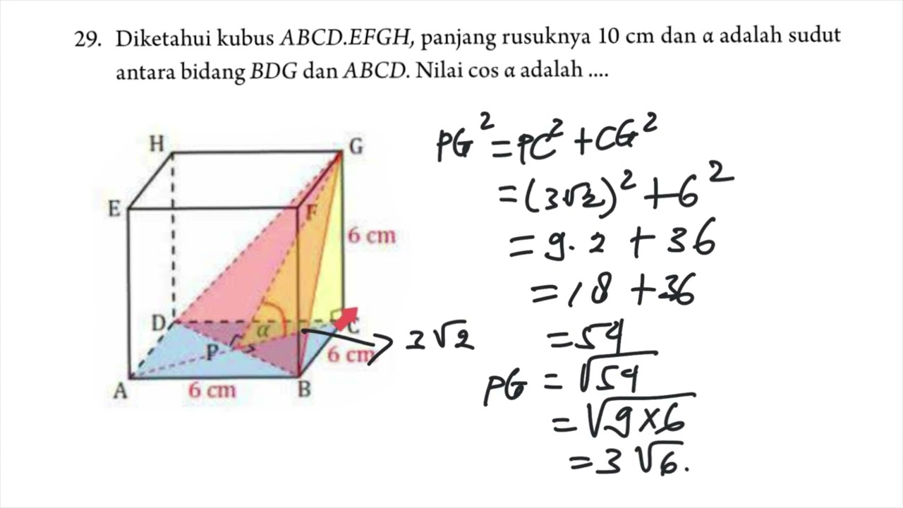 Luas segitiga sama kaki dengan alas 10 cm dan keliling 36 cm adalah