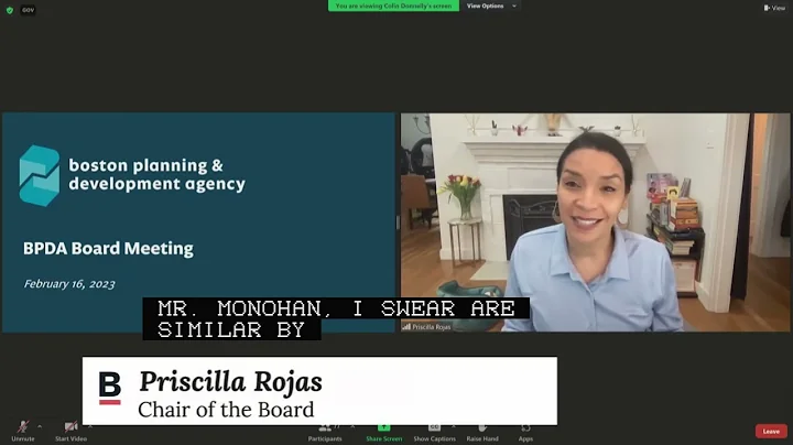 BPDA Board of Director's Meeting 2-16-2023