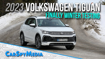 2023 Volkswagen Tiguan Prototype Third Generation Caught Finally Winter Testing