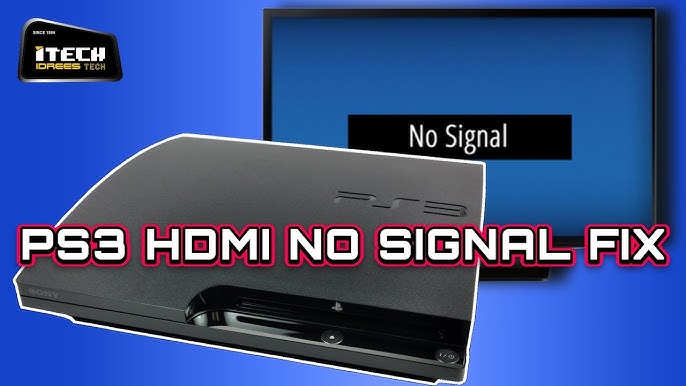 PS3 AV / HDMI Reset Fix (No signal) - YouTube