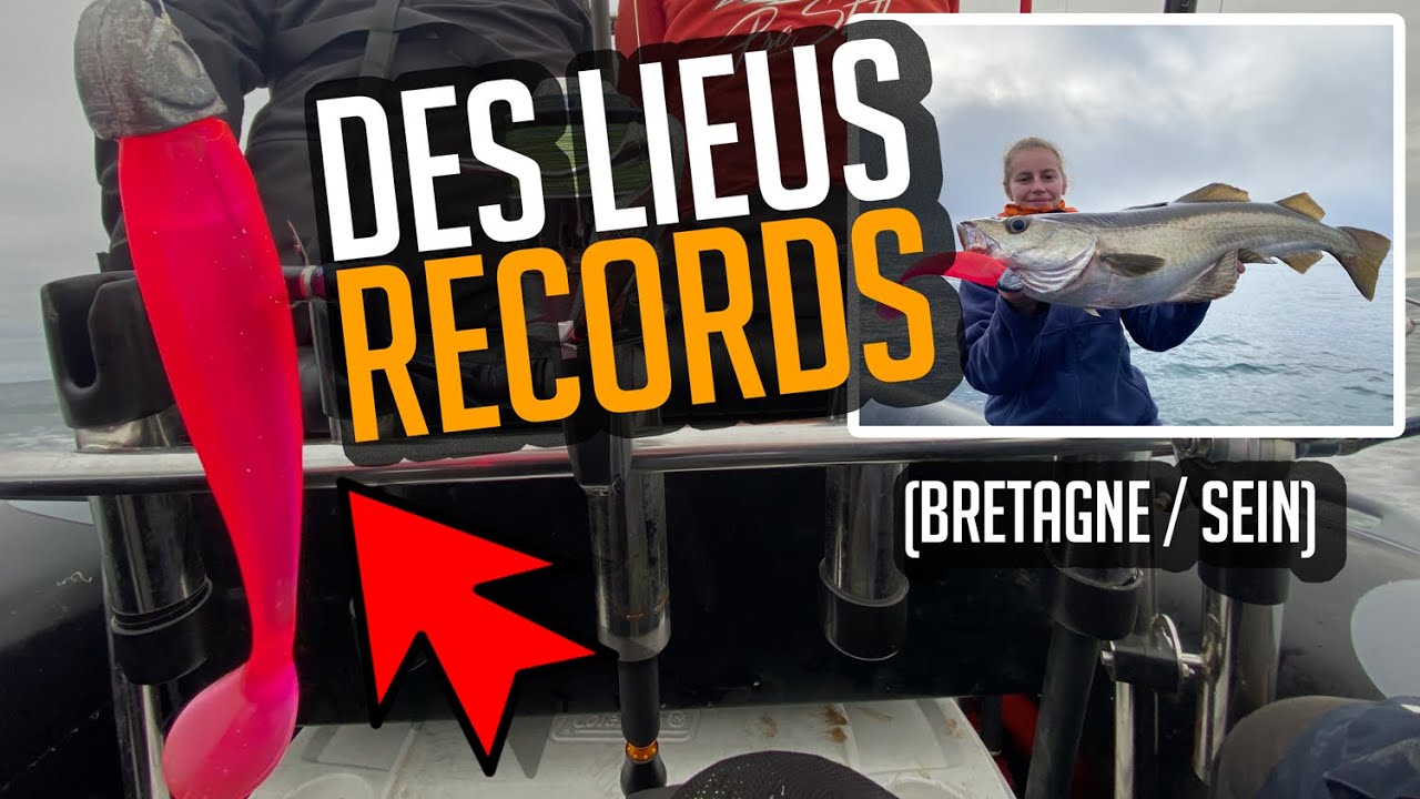 UN NOUVEAU RECORD PÊCHE DU LIEU AUX LEURRES SOUPLE 🎣 FIRE EEL DELALANDE 📌 BRETAGNE / ÎLE DE SEIN