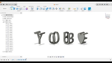 3D Printed Fusion 360 Tutorial : Super Simple, Dual Letter