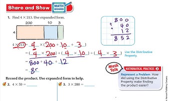 Go Math 4th grade Lesson 2.6 Multiply Using Expanded Form