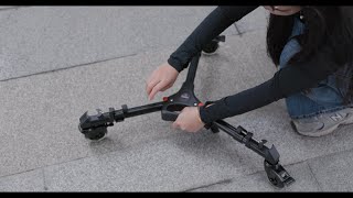 Elevate your shots with the COMAN DF2 Camera Tripod Dolly— your studio’s versatile mobility upgrade!