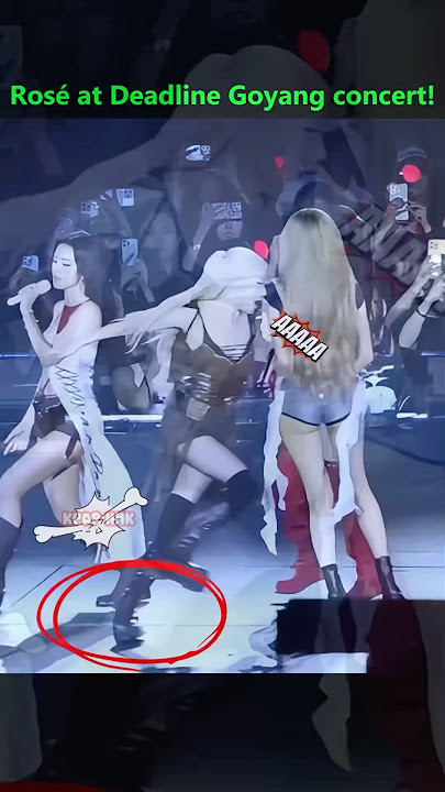 Rosé has a problem with her shoes!!😱😥 #blackpink #kpop #rose #shortvideo