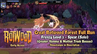 Rotwood Early Access - Great Rotwood Forest [Frenzy Level 2 - Spear] Solo Run (Mother Treek Boss) by Instant Noodles 108 views 1 month ago 16 minutes