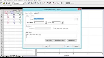 Custom error bars with LoggerPro