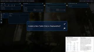 102: Creating and using tables