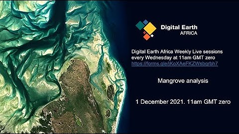 Live Session 62 - 1 December 2021. Mangrove forests monitoring