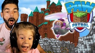 Paw Patrol Minecraft Adventure with My Daughter! :: Skye's Helicopter!