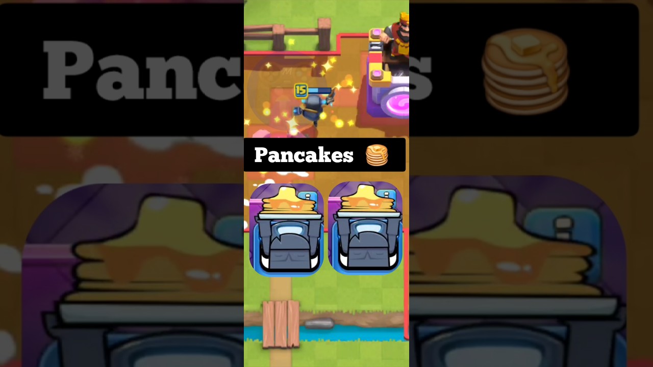 When the Mini Pekka gets a pancake from the Royal Chef 