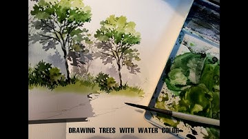 Vẽ cây màu nước hướng dẫn chi tiết của ĐinhHaikts
