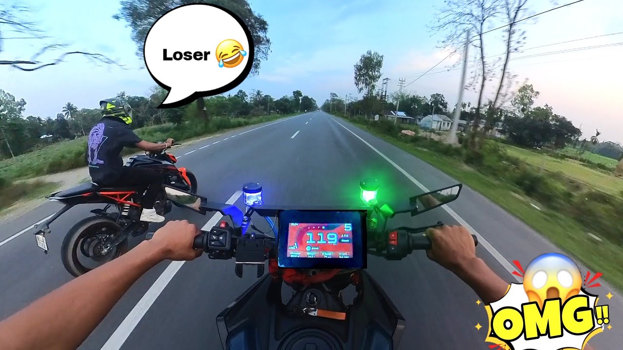 2025 KTM DUKE 200 VS DUKE 250 Gen 3 : DRAG RACE 😮🔥