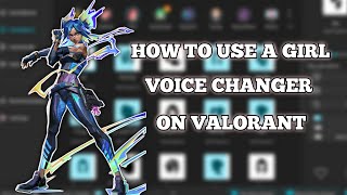 GIRL VOICE TROLLING TUTORIAL | HOW TO USE A GIRL VOICE CHANGER ON VALORANT! | VOICE CHANGER (2022) screenshot 3