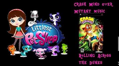 Blythe with pets with Crash Mind Over Mutant Rolling Across the Dunes Music