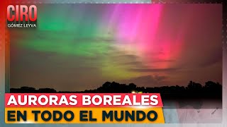 Impresionantes auroras boreales que ha dejado la Tormenta Solar | Ciro Gómez Leyva