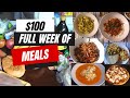 Fiesta &amp; HEB Grocery Haul and Meal Ideas: $100 Full Week of Meals for a Family of 3 in Houston, TX