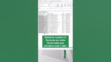 EXCEL365 TRUCCHI: 💚 ➗ Funzione DIVIDI.TESTO #shorts #excel #excelclub #exceltips