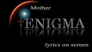 Enigma - Mother + Story (Eng+Rus) - lyrics, reupload