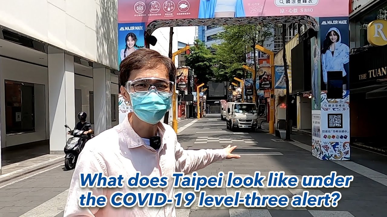 What does Taipei look like under the COVID-19 level-three alert?