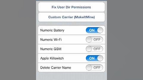 How to turn on battery percentage on jailbroken iPod touch
