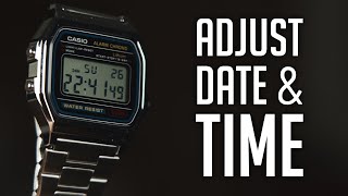 How To set Date and Time on Casio A158W