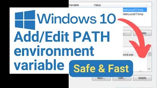 إضافة/تحرير متغير بيئة PATH في نظام التشغيل Windows 10