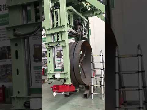 automatic steel coil strapping machine in the packing line