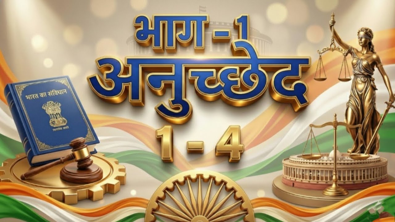 भाग 1 भारतीय संविधान अनुच्छेद 1-4 | One Shot Complete Revision 2026 #ssc #upsc #rrbntpc #railway 