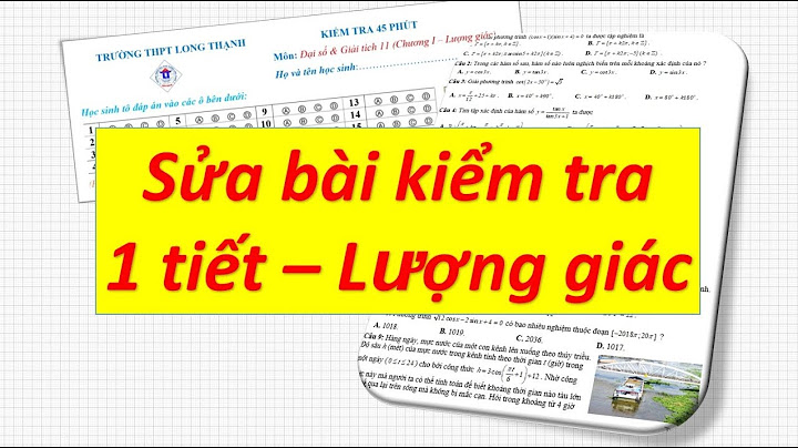 Đề kiểm tra 1 tiết toán lớp 11 năm 2024