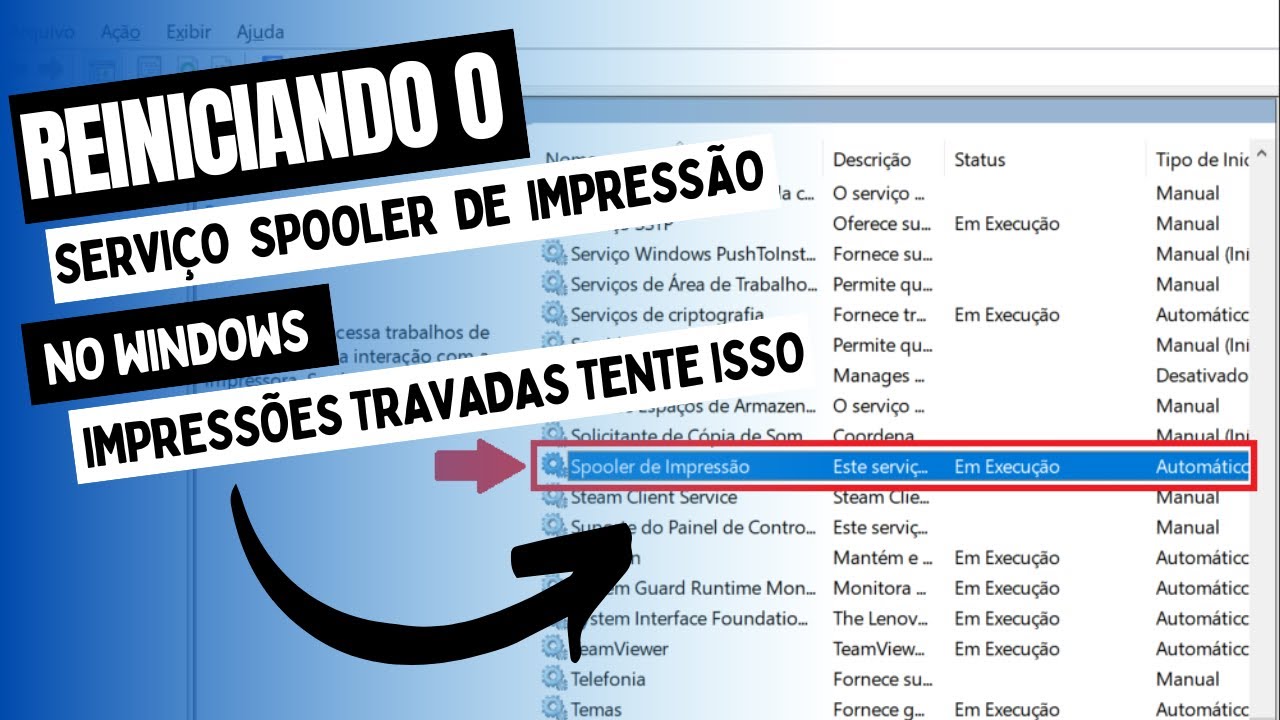 Impressão Travada - Serviço Spooler de Impressão