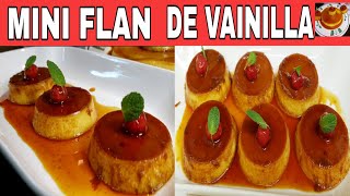 Receta De Mini Flan De Vainillasencilla