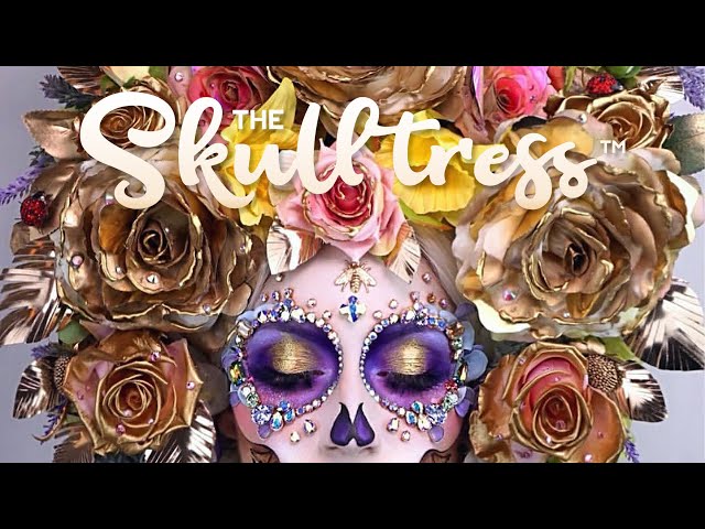 The Skulltress - Vanessa Davis - LV Floral Skull Mannequin