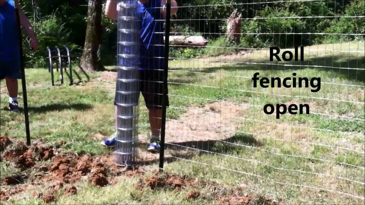 Unchain Your Dog.org  Buid Mesh, Chicken Wire Fence for Dogs with Wood and  Metal Posts