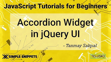 Accordion Widget Control in JQuery UI  2019