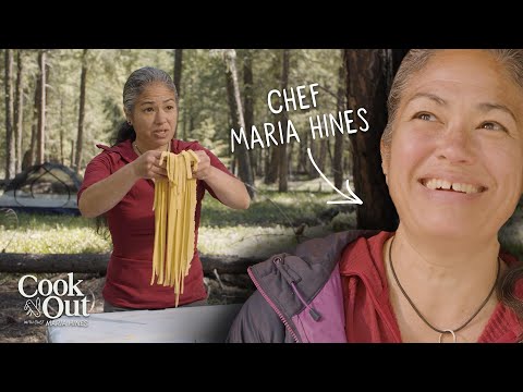 Chef Makes PASTA From Scratch at Camp! | Cook Out with Chef Maria Hines